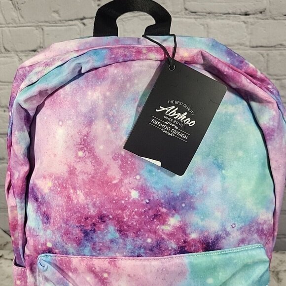 Abshoo Backpack Womens Girls Book Bag Pink Galaxy Standard School Travel NEW NWT - Picture 2 of 13